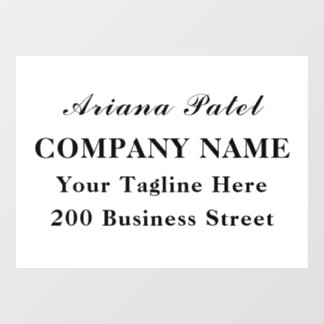 Landscape Window Decal Biz Home door sign