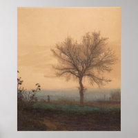 Landscape with a Bare Tree and a Plowman