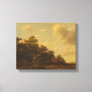 Landscape with a Farm, Jan Vermeer van Haarlem (I) Canvas Print