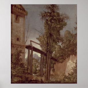 Landscape with a Footbridge, c.1518-20 Poster
