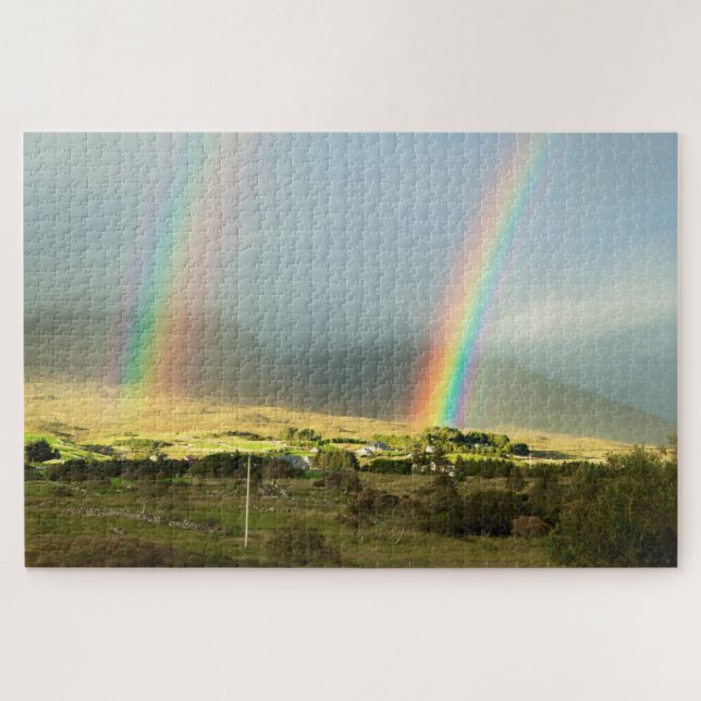 Landscape with a Rainbow Jigsaw Puzzle (Horizontal)