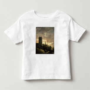 Landscape with a Tower (oil on canvas) Toddler T-Shirt