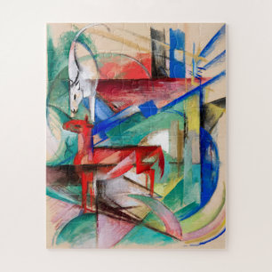 Landscape with Animals by Franz Marc  Jigsaw Puzzle