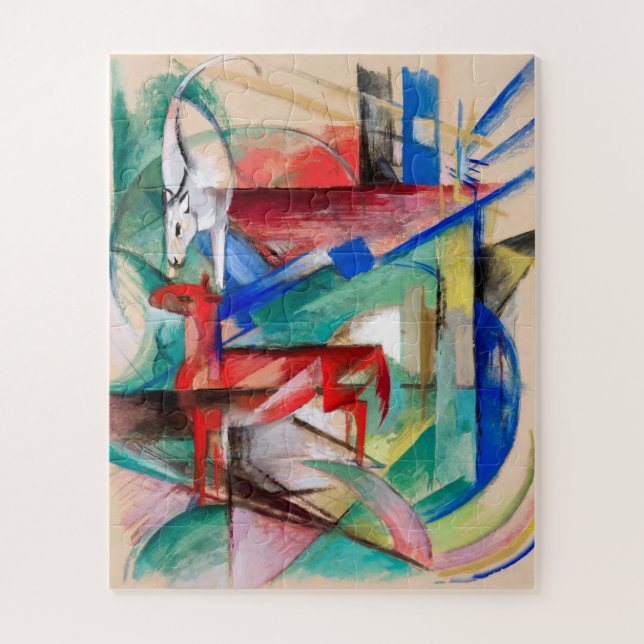 Landscape with Animals by Franz Marc  Jigsaw Puzzle (Vertical)