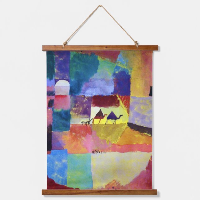 Landscape with Camels, Paul Klee Hanging Tapestry (Front)