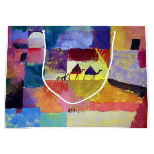 Landscape with Camels, Paul Klee Large Gift Bag