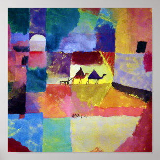 Landscape with Camels, Paul Klee Poster