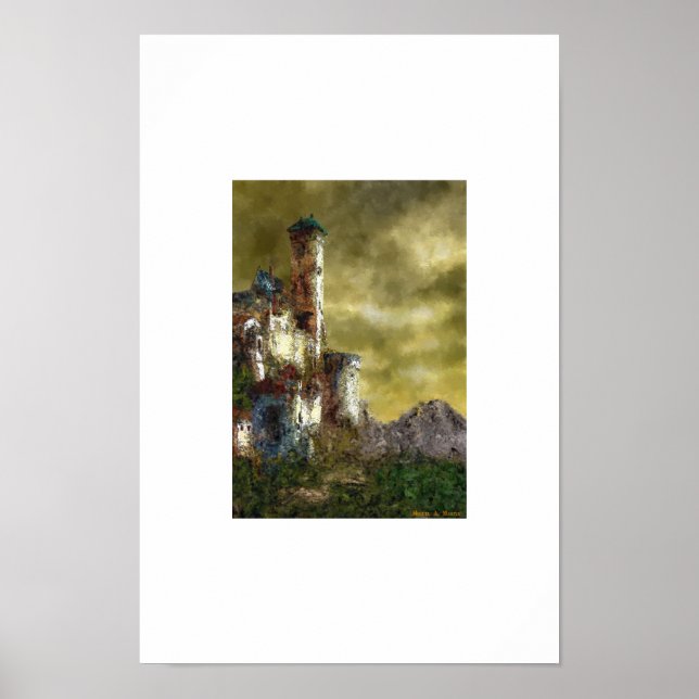 Landscape with castle III Poster (Front)
