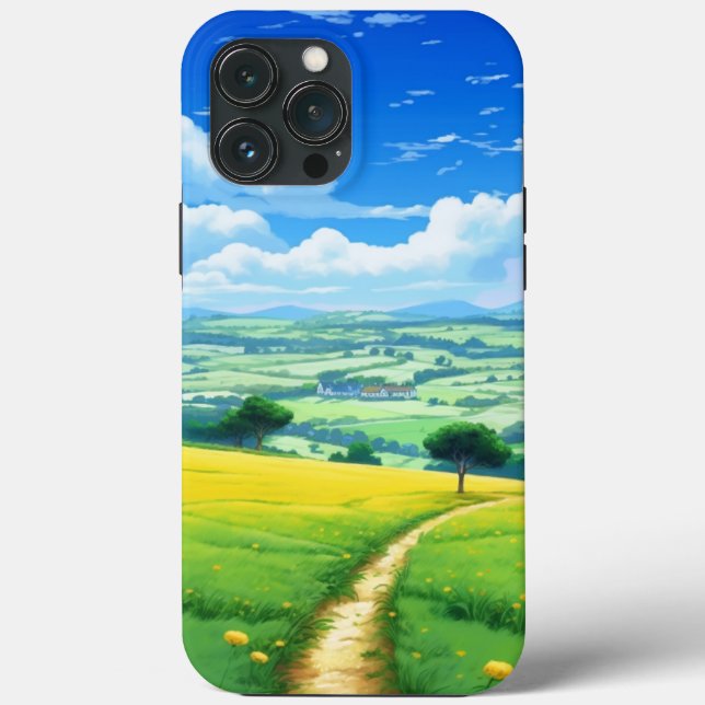 Landscape with clouds and trees Case-Mate iPhone case (Back)