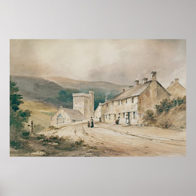 Landscape with cottage Poster (Front)