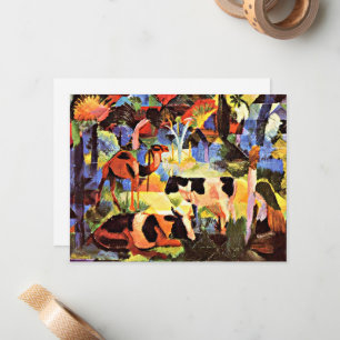 Landscape with Cows and a Camel, Card