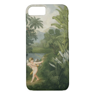 Landscape with Cupid aiming an arrow at a Parrot o iPhone 8/7 Case