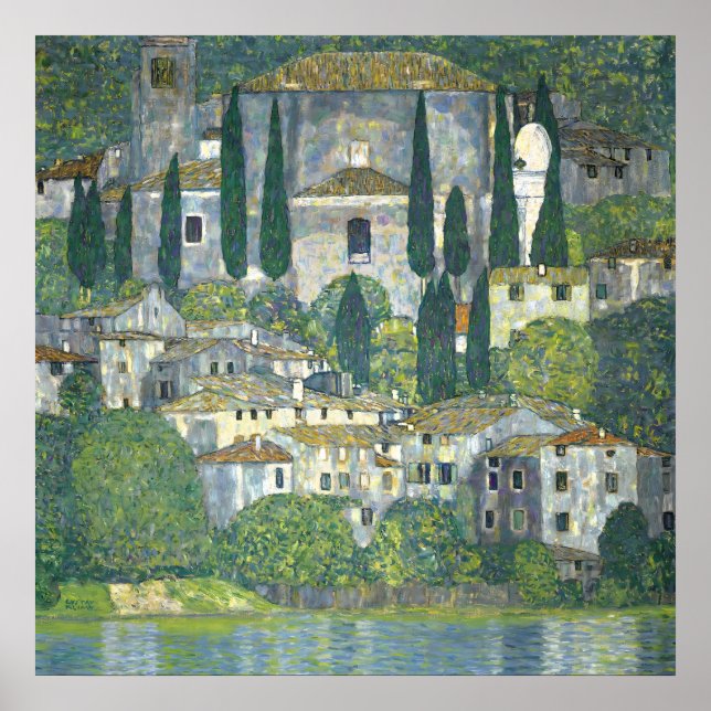 Landscape With Cypresses - Gustav Klimt Poster (Front)