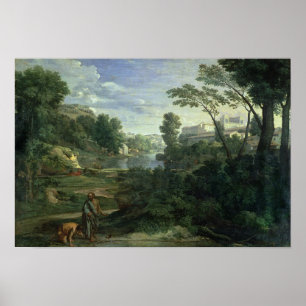 Landscape with Diogenes, 1648 Poster