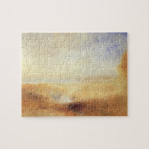 Landscape with Distant River Bay by Joseph Turner Jigsaw Puzzle