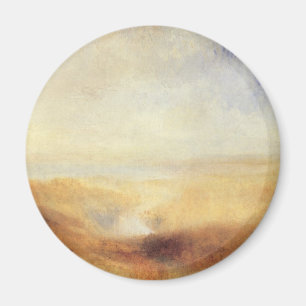 Landscape with Distant River Bay by Joseph Turner Magnet