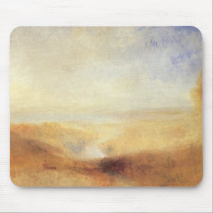 Landscape with Distant River Bay by Joseph Turner Mouse Mat