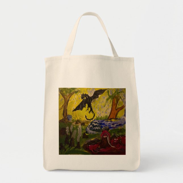 Landscape with Dragon by Genevieve & John Tote Bag (Front)