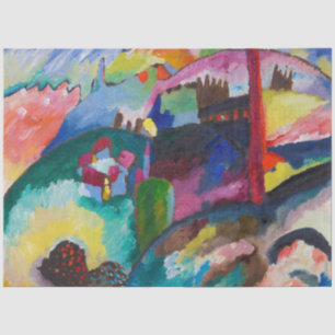 Landscape with Factory Chimney, Wassily Kandinsky Tissue Paper