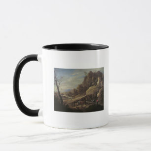 Landscape with Farmers tending their Animals Mug