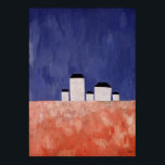 Landscape with Five Houses, c.1932 Poster<br><div class="desc">Landscape with Five Houses,  c.1932 (oil on canvas)| by  Kazimir Severinovich Malevich | Art Location: National Gallery of Art Washington DC| Russian Artist | Image Collection Number: BAL746807</div>
