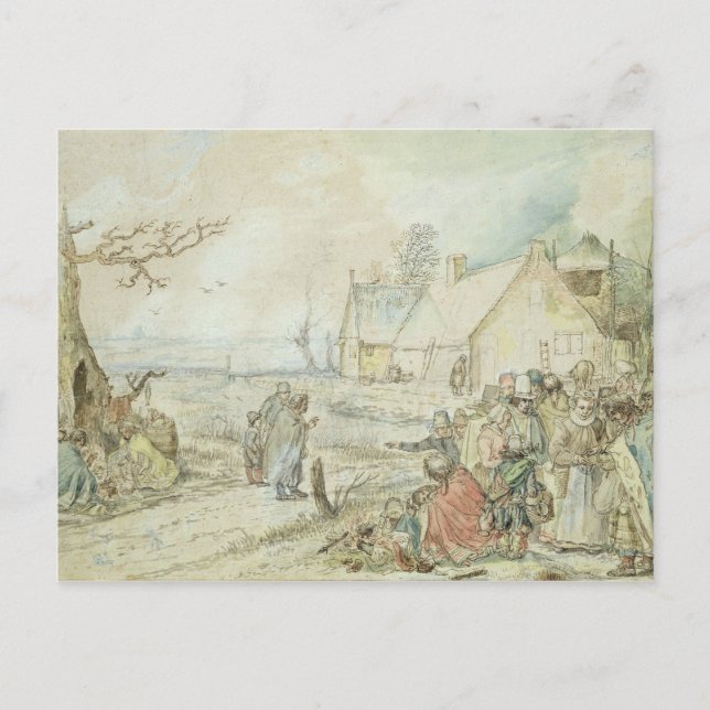 Landscape with Gypsy Fortune-Tellers Postcard (Front)
