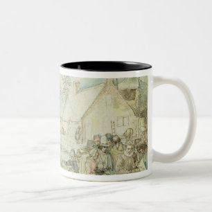 Landscape with Gypsy Fortune-Tellers Two-Tone Coffee Mug