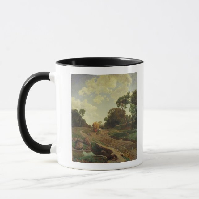 Landscape with Haywagon, c.1858 Mug (Left)