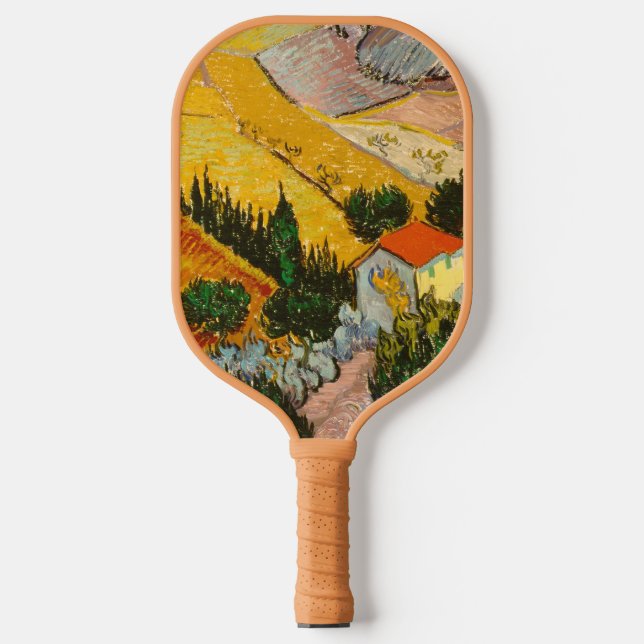 Landscape with House and Ploughma van Gogh  Pickleball Paddle (Front)