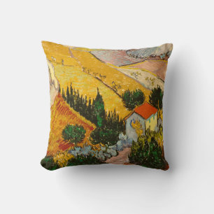 Landscape with House and PloughmaVincent van Gogh  Cushion
