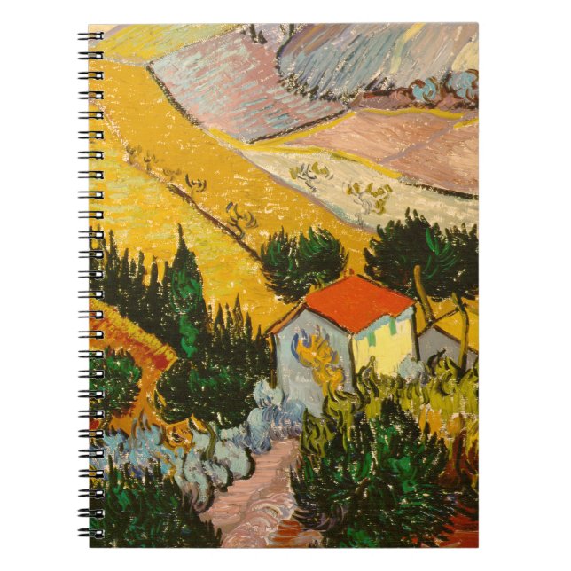 Landscape with House and PloughmaVincent van Gogh  Notebook (Front)
