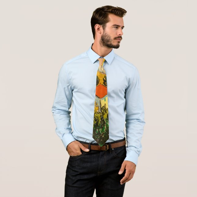 Landscape with House and PloughmaVincent van Gogh  Tie (In Situ)