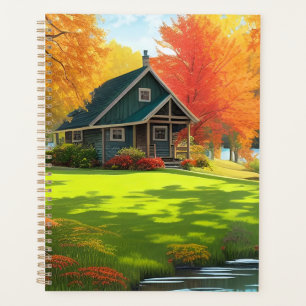 Landscape with Lake and Cottage-46556 Planner