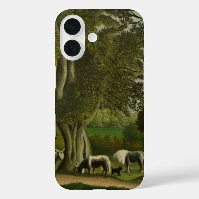 Landscape with Milkmaids by Henri Rousseau Case-Mate iPhone Case (Back)