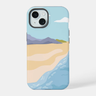 Landscape with mountains and sea iPhone 15 case