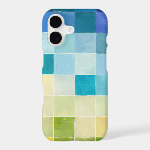 Landscape with Multicolored Pixilated Squares