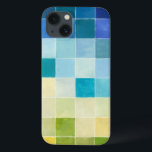Landscape with Multicolored Pixilated Squares iPhone 13 Case<br><div class="desc">Megan Meagher created this piece utilising a style known as digital pixilation. Artists use computer programs to design and draw their pieces,  producing impressionistic renderings of real world settings. If you love abstract,  experimental art this print is for you!</div>