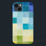 Landscape with Multicolored Pixilated Squares iPhone 13 Case<br><div class="desc">Megan Meagher created this piece utilising a style known as digital pixilation. Artists use computer programs to design and draw their pieces,  producing impressionistic renderings of real world settings. If you love abstract,  experimental art this print is for you!</div>