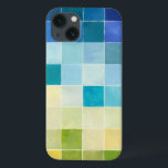Landscape with Multicolored Pixilated Squares iPhone 13 Case<br><div class="desc">Megan Meagher created this piece utilising a style known as digital pixilation. Artists use computer programs to design and draw their pieces,  producing impressionistic renderings of real world settings. If you love abstract,  experimental art this print is for you!</div>