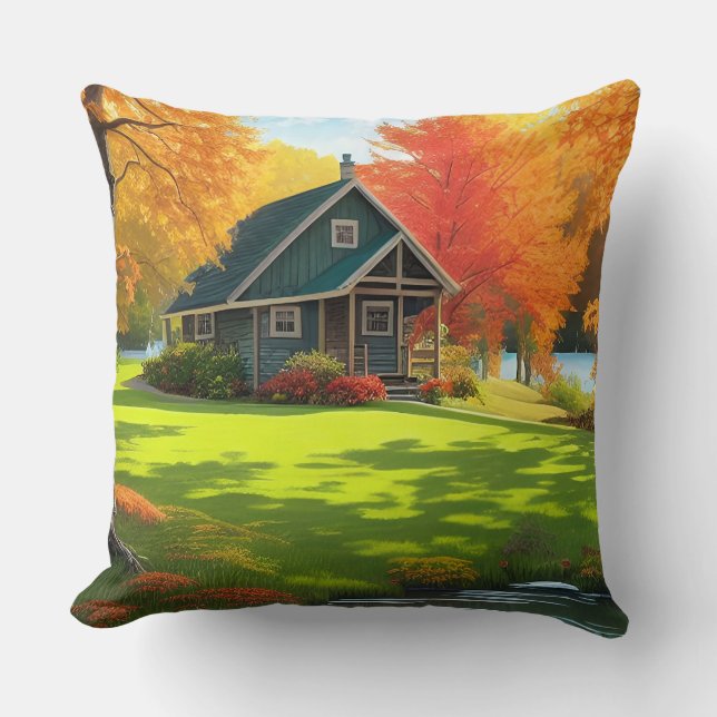 Landscape with Nature Background-46556 Cushion (Front)