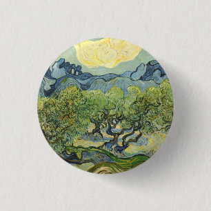 Landscape with Olive Vincent Willem van Gogh   3 Cm Round Badge