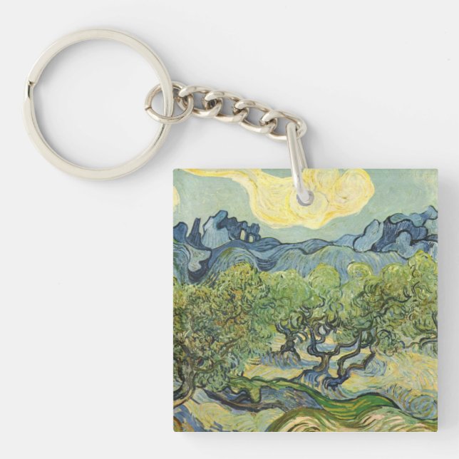 Landscape with Olive Vincent Willem van Gogh   Key Ring (Front)