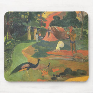Landscape with Peacocks by Paul Gauguin Mouse Mat