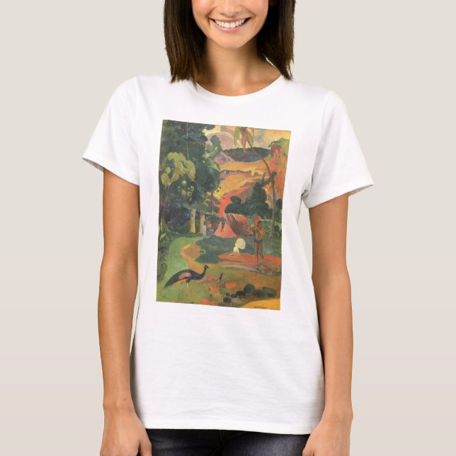 Landscape with Peacocks by Paul Gauguin T-Shirt (Front)
