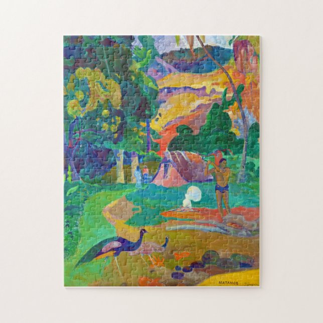 Landscape with Peacocks, Gauguin Jigsaw Puzzle (Vertical)