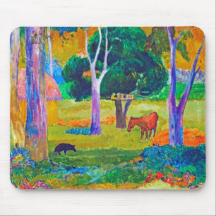 Landscape with Pig and Horse, Gauguin Mouse Mat
