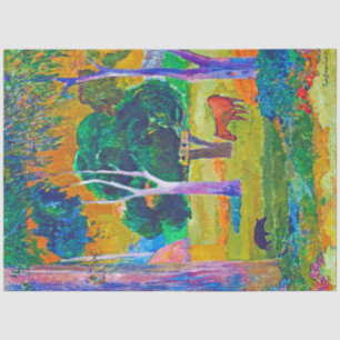 Landscape with Pig and Horse, Gauguin Tissue Paper