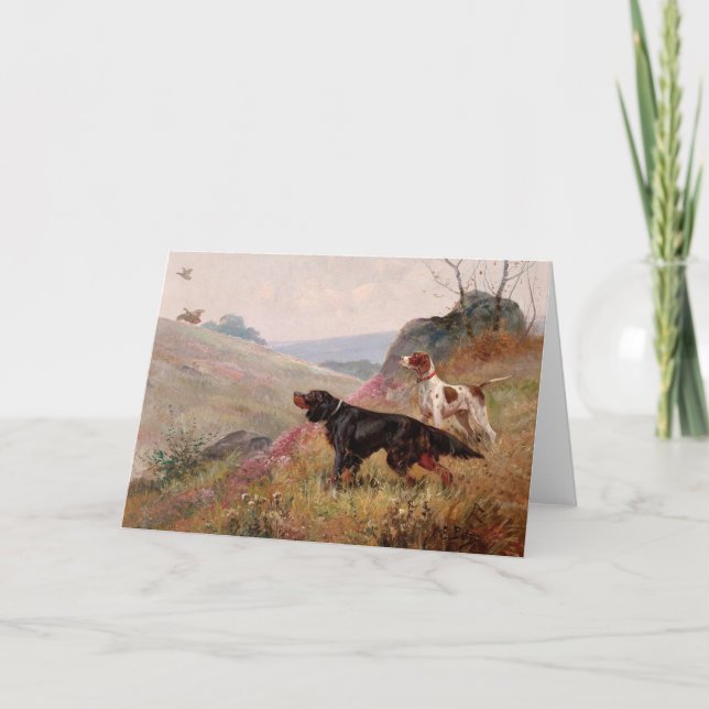 Landscape with Pointer and Setter | Eugene Petit Card (Front)