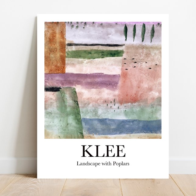 Landscape with Poplars by Paul Klee Poster (Klee's iconic Landscape with Poplars on YOUR wall! High-quality art poster)