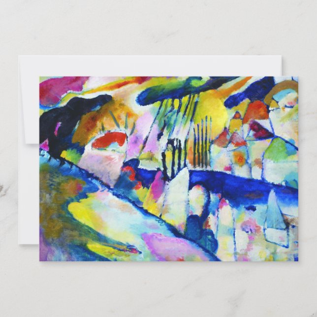 Landscape with Rain by Wassily Kandinsky Invitation (Front)